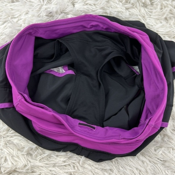 Lululemon Run Times Short *4-way Stretch Black / Ultra Violet - Picture 3 of 5